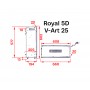 Електрокамін Royal 5D V-Art 25